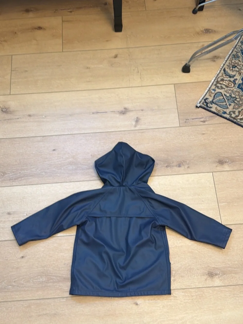 The Children's Place Navy Raincoat with Gray Lining